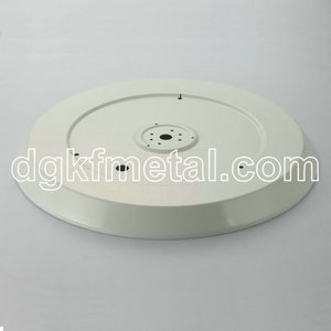 Deep drawing aluminum painted white plate