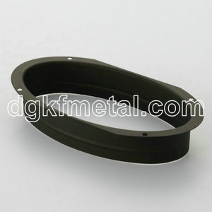 Oval iron powder coating black parts